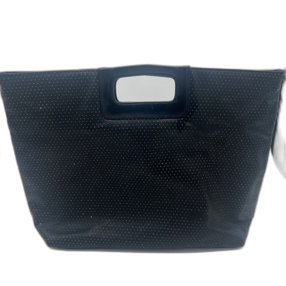 Victorias Secret Sparkly Large Snap Tote In Black - Picture 1 of 8